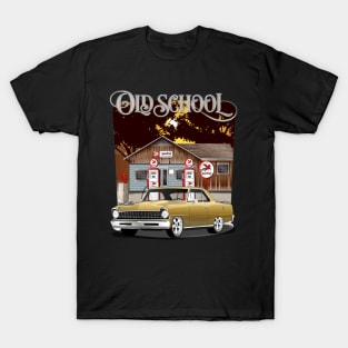 1967 Granada Gold Chevrolet Nova Old School Print T-Shirt